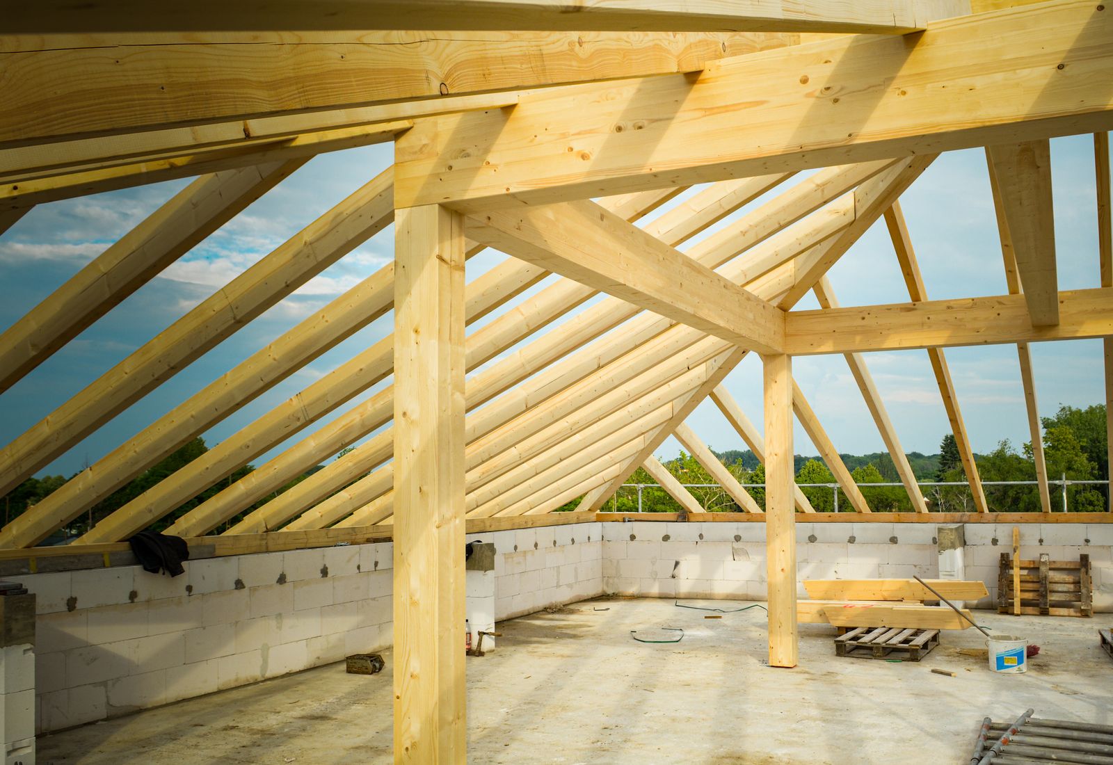 Огнезащита деревянных конструкций — стропильная система
